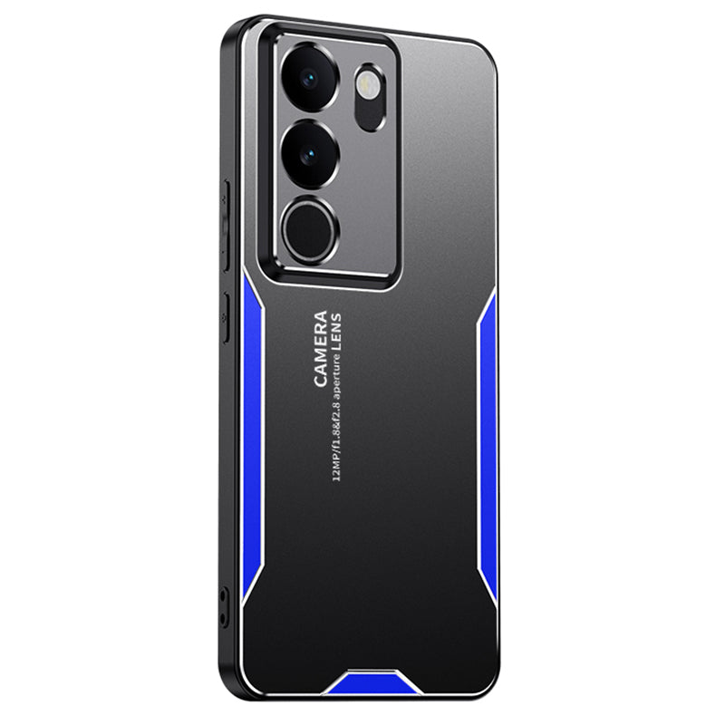 Matte Cover for vivo S17 5G Phone Case Aluminium Alloy+PC+TPU - Gold Matte Cover for vivo S17 5G Phone Case Aluminium Alloy+PC+TPU - Gold